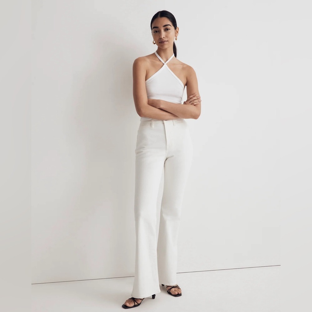 Madewell The Perfect Vintage Flare Jean in White Size 29